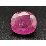 A 4.16ct Mozambique Rare Ruby Gemstone. GFCO Swiss Certified.