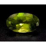 2.75ct Oval Cut, Natural Peridot. GLI Certification included.