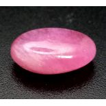 4.75ct Oval Cabochon, Natural Ruby. GLI Certification included.