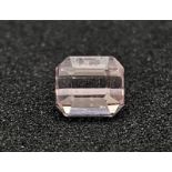 A 0.79ct Afghan Pink Tourmaline Gemstone. GFCO Swiss Certified.