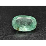 A 1.68ct Rare Afghanistan Panjshir Mines Emerald. GFCO Swiss Certified.