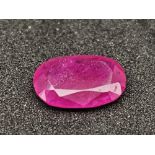 A 2.20ct Rare Mozambique Ruby Gemstone. Swiss Certified.