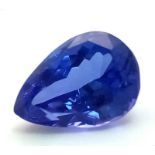 3.19CT PEAR SHAPE TANZANITE NATURAL