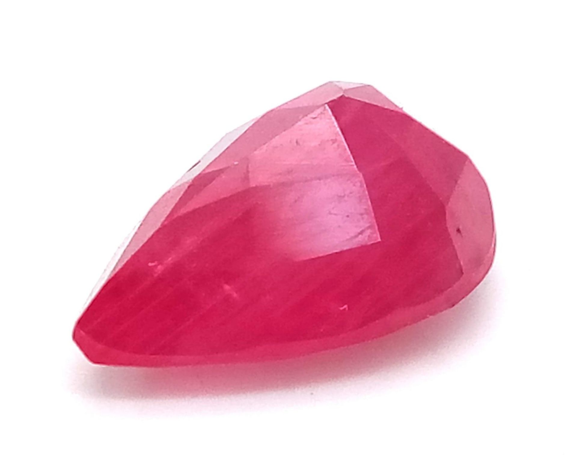 A 3.11ct Rare Mozambique Ruby Gemstone. GFCO Swiss Certified. - Image 2 of 4
