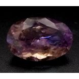 A 16.8ct Natural Oval Bi-Colour Ametrine. GLI Certified Gemstone.