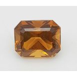 A 6.68ct Madeiran Citrine Gemstone. HGTL Certified.