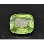 A 3.04ct Rare Green Tanzanian Tourmaline Gemstone. GFCO of Switzerland Certified.