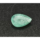 A 0.86ct Zambian Emerald Gemstone. Swiss Origin Certification Included.