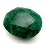 A Huge 746ct Natural Oval Shape Emerald. GLI Certified. This is a colour enhanced gem.