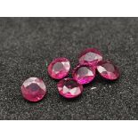 PARCEL OF 6 ROUND RUBIES. 3.21CT