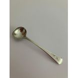 Antique WILLIAM IV SILVER MUSTARD/CONDIMENT SPOON. Having clear hallmark for Charles Shipway,