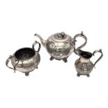 A beautiful James Dixon & Son's Britannia metal tea set. The marks date it between 1879-1927.