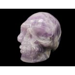 An Amethyst Skull Figure - The perfect paperweight. 5cm x 4cm