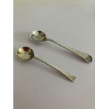 2 x Antique SILVER SALT SPOONS. Both fully hallmarked, to include Horace Woodward Birmingham 1911