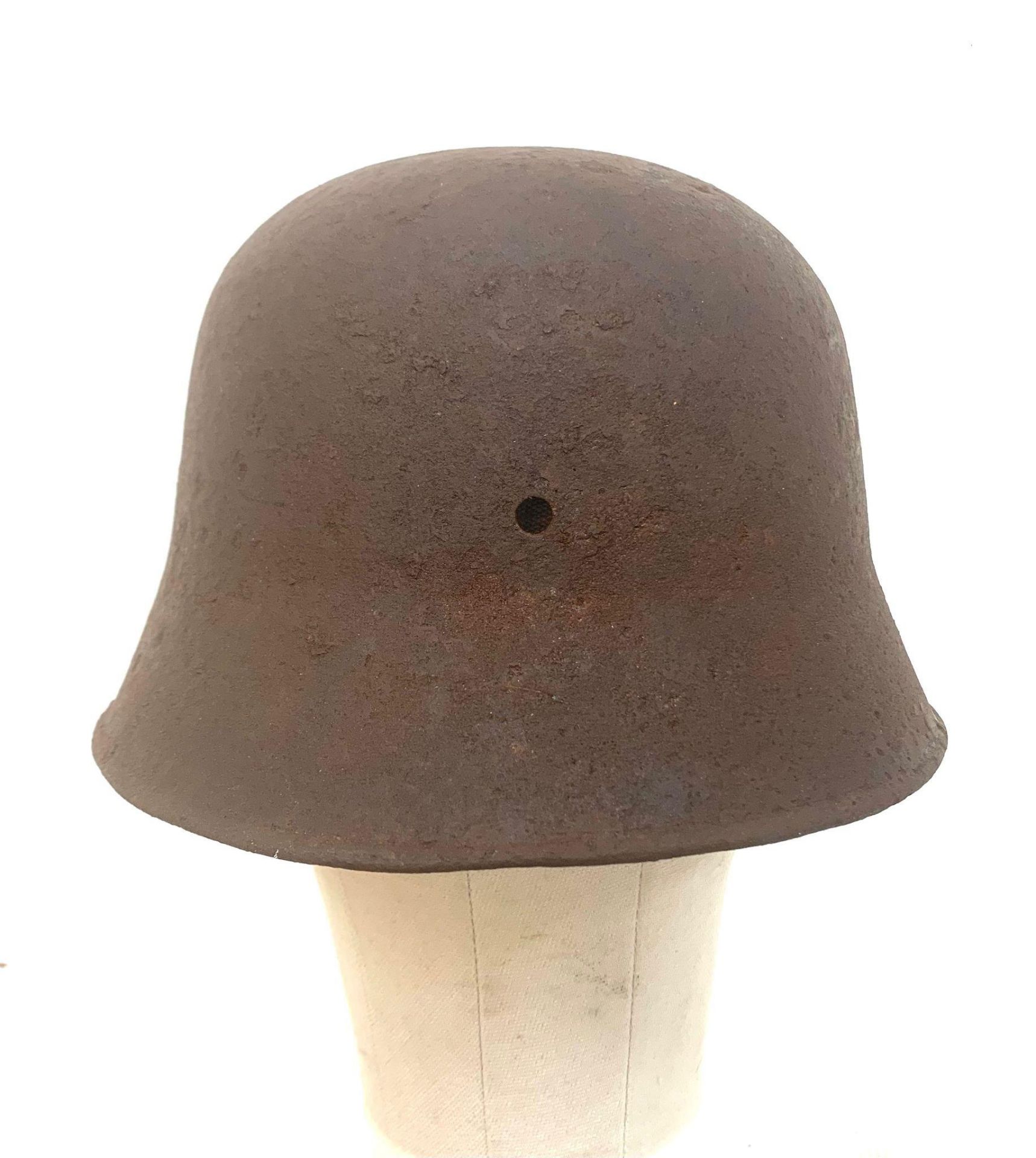 WW1 Ottoman (Turkish) Helmet. Essentially a peak less M16 Stahlhelm Helmet for the Muslim Ottoman’