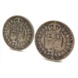 Two Queen Victoria Silver Half Crown Coins Dated 1899 & 1890. Extremely Fine & Fine Condition (