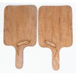 A Pair of Thompson-esque Wooden Cutting Boards. 44cm x 24cm