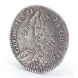 A George II 1746 Silver Sixpence Lima British Coin. Decent grade but please see photos.