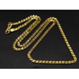 A LOVELY 22CT GOLD NECKLACE, WEIGHT 16.7G AND 46CM LONG APPROX