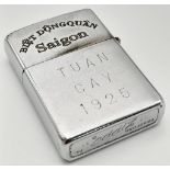 Genuine 1970 Dated Zippo Lighter with the name of an A.R.V.N Ranger and his year of birth engraved