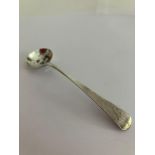 Antique GEORGE III SILVER Mustard/condiment spoon. Having clear hallmark for William Eley, London