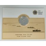 A Mint Condition Fine Silver £20 Coin ‘Outbreak 2014 (WW1) in partnership with the Imperial War