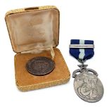 Two Vintage Medals Comprising 1) a Masonic Hospital Medal with Ribbon and Bar and 2) A Scarce 1965