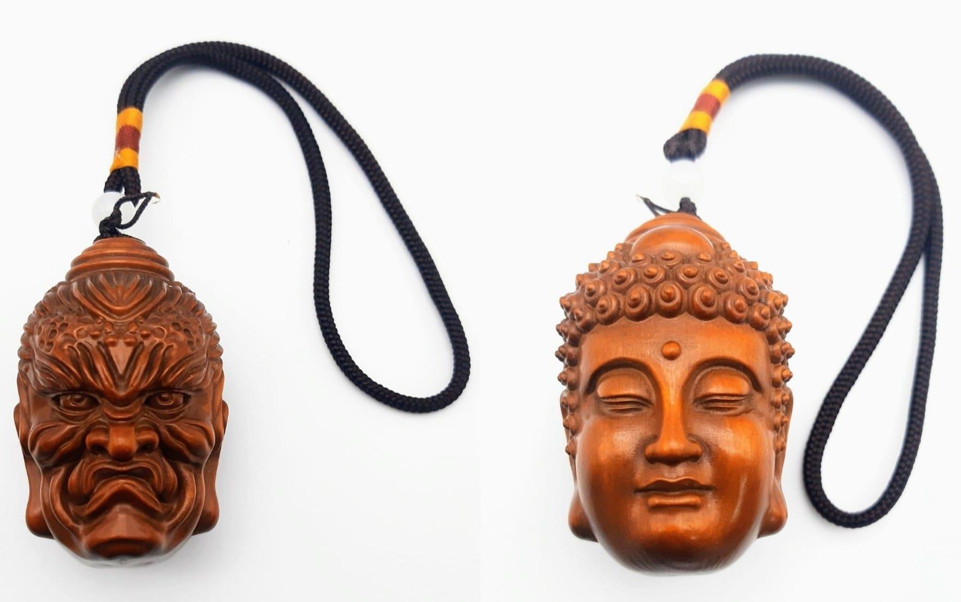 Japanese Buddhist netsuke with both GOOD and EVIL perceived as part of an antagonistic duality