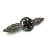 3rd Reich Luftwaffe Squadron Clasp for Bomber Pilots-Silver Grade. Late War silvered tombac, non-