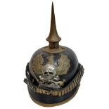 WW1 Imperial German “Brunswick” Pickelhaube. This helmet has been restored using many original parts