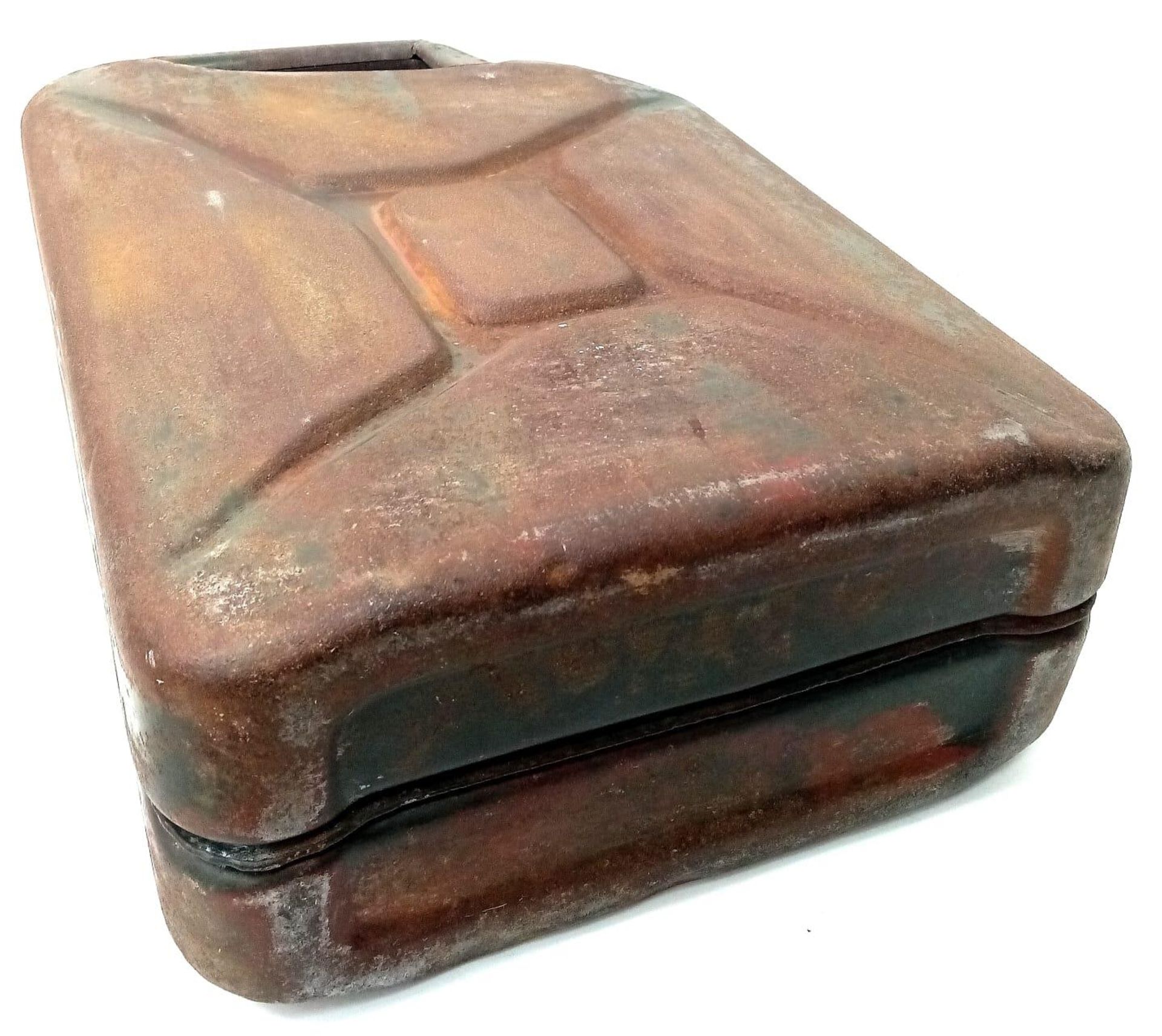 100% Genuine Waffen SS 20 Ltr. Jerry Can Made by Sandrik. This can was found in Normandy France. - Image 5 of 6
