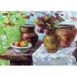 Oil painting Still life with viburnum Kalenyuk Oksana "№Kalen 567 This beautiful oil painting called