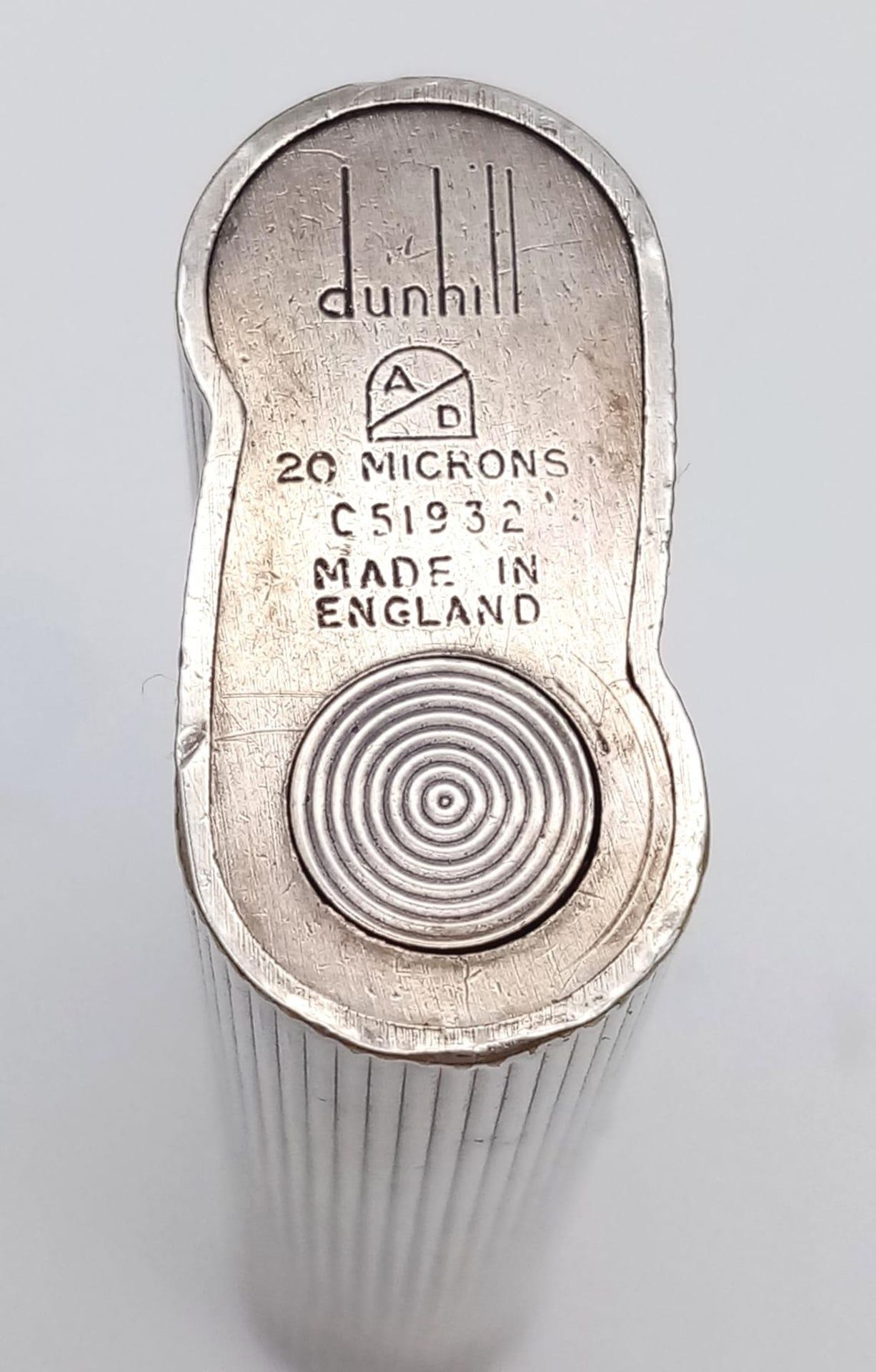 A VINTAGE SILVER PLATED DUNHILL LIGHTER. a/f. No International shipping available on this item. - Bild 4 aus 5
