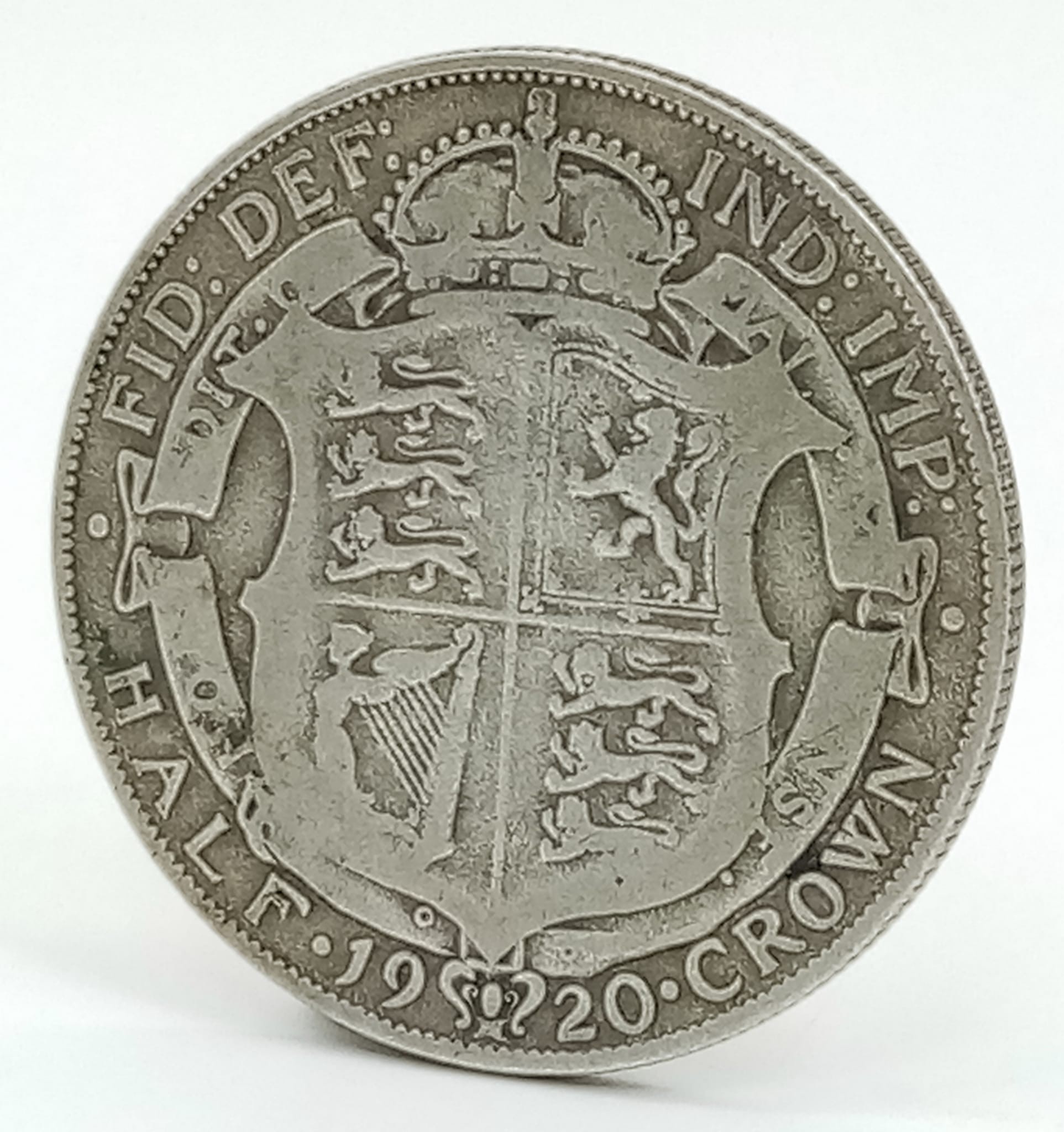 A 1920 Georgivs Half Crown. Please see photos for condition. - Image 2 of 2