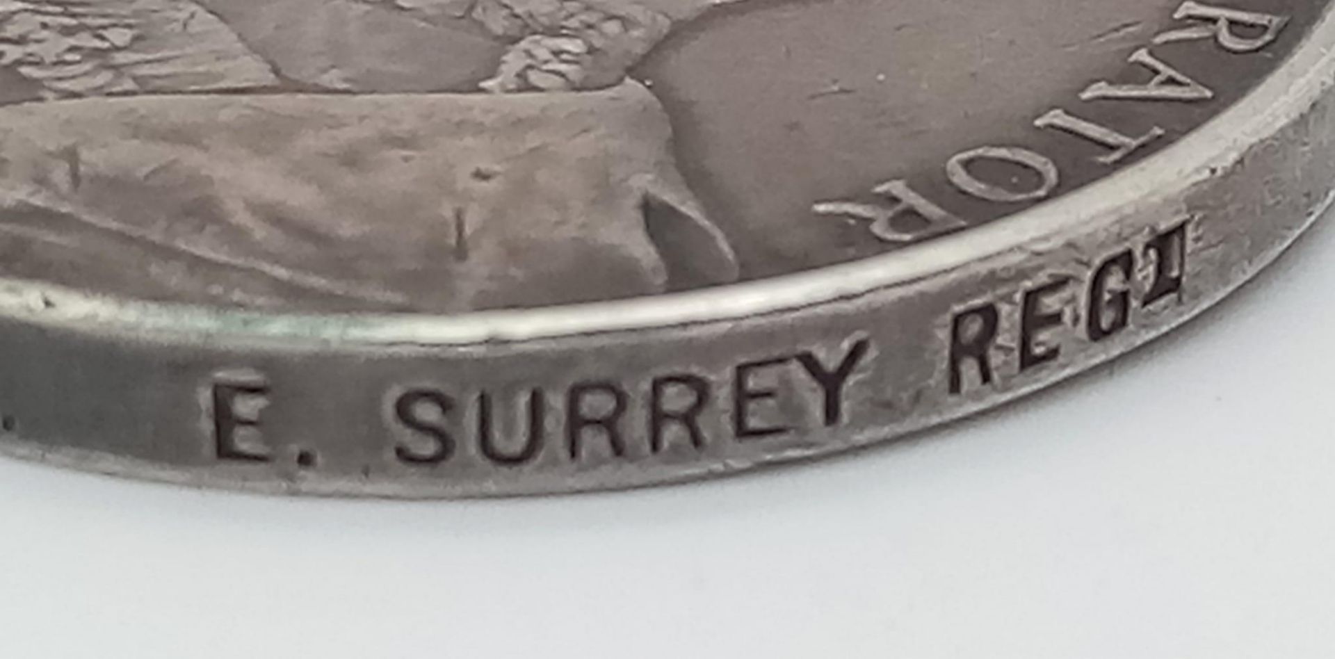 A pair of medals to the East Surrey Regiment for the South African War, consisting of Queen’s - Image 10 of 15