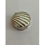 Vintage SILVER PILL BOX in Shell form.Having clear London hallmark to base. Exceptional condition