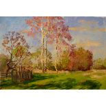 Oil painting Outskirts Serdyuk Boris Petrovich. "№SERB 157 * TITLE: ""Outskirts"" * ARTISTS: Serdyuk