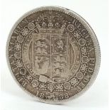 A Fine Condition Queen Victoria Jubilee Head Half Crown Coin.