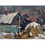 Oil painting Outside Kalenyuk Alex "№Kalen 321 Looking at this oil painting, you can almost feel the