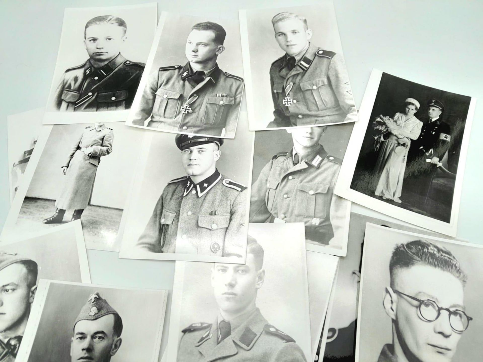 18 x Photographs of Waffen SS Photographs. - Bild 4 aus 4