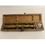 A 1902 w ottway & co telescope in its original box. ML128