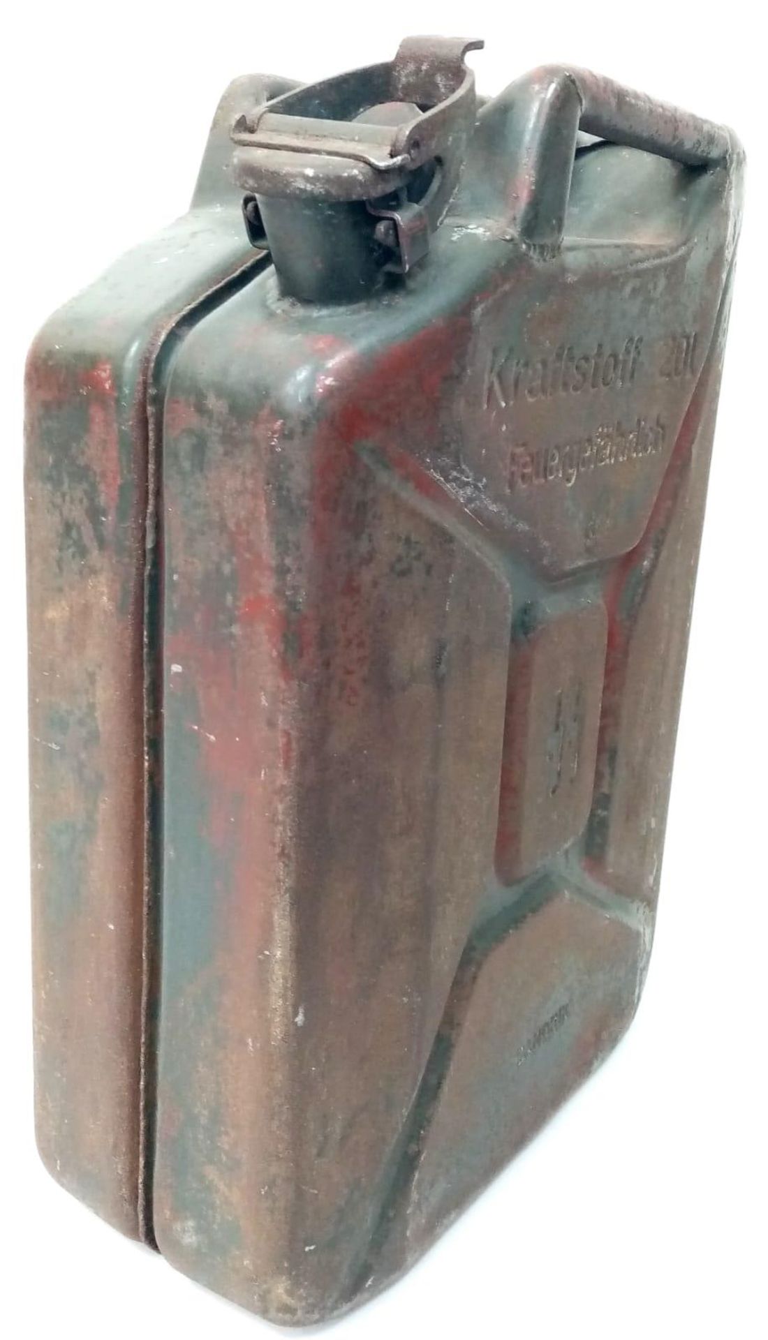 100% Genuine Waffen SS 20 Ltr. Jerry Can Made by Sandrik. This can was found in Normandy France. - Image 4 of 6