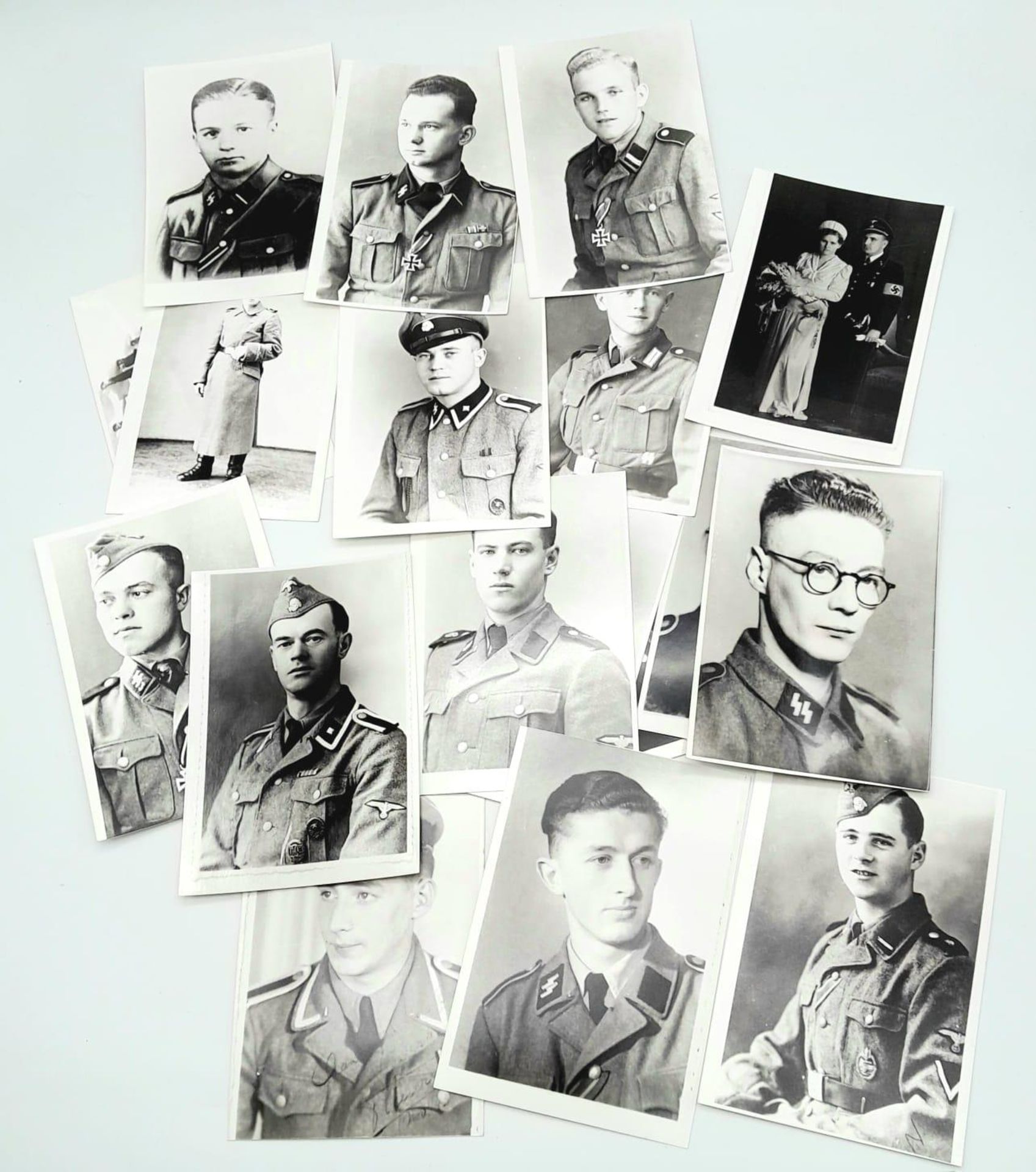 18 x Photographs of Waffen SS Photographs.