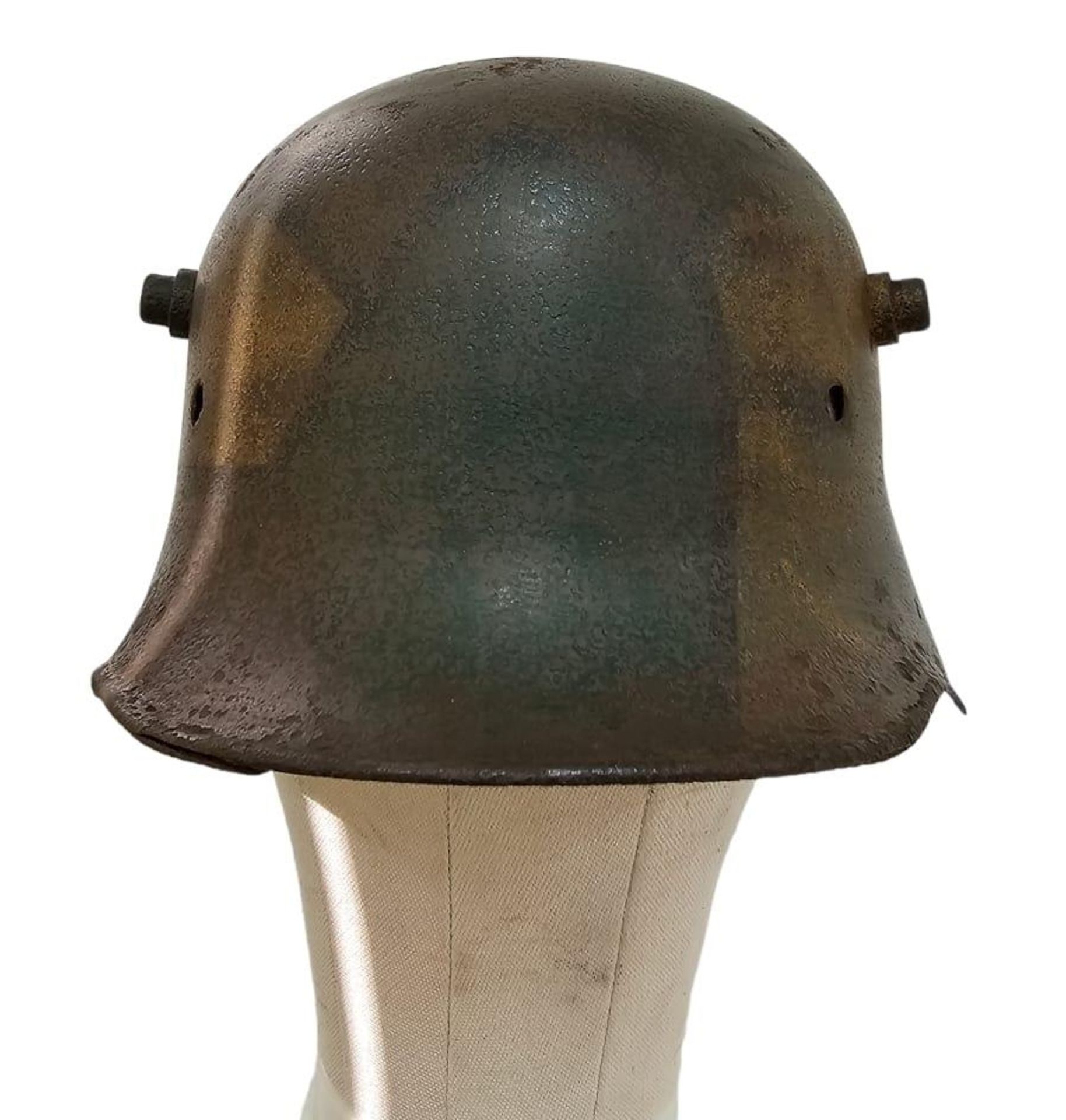 WW1 Imperial German Camouflage 1916 Model Stahlhelm Helmet. No Liner. - Bild 2 aus 7