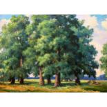 Oil painting forest landscape Nepiypivo Vasily Ignatievich. "№372 * TITLE: ""Forest landscape"" *