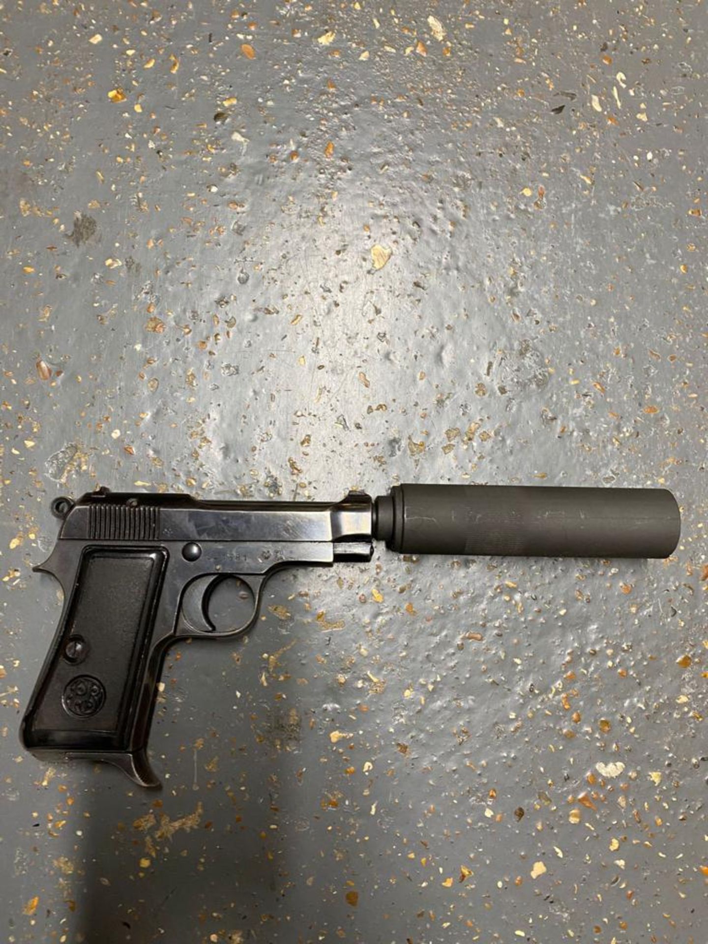 A Deactivated Beretta Model 34 Pistol with Silencer/Suppressor. This Italian classic semi-