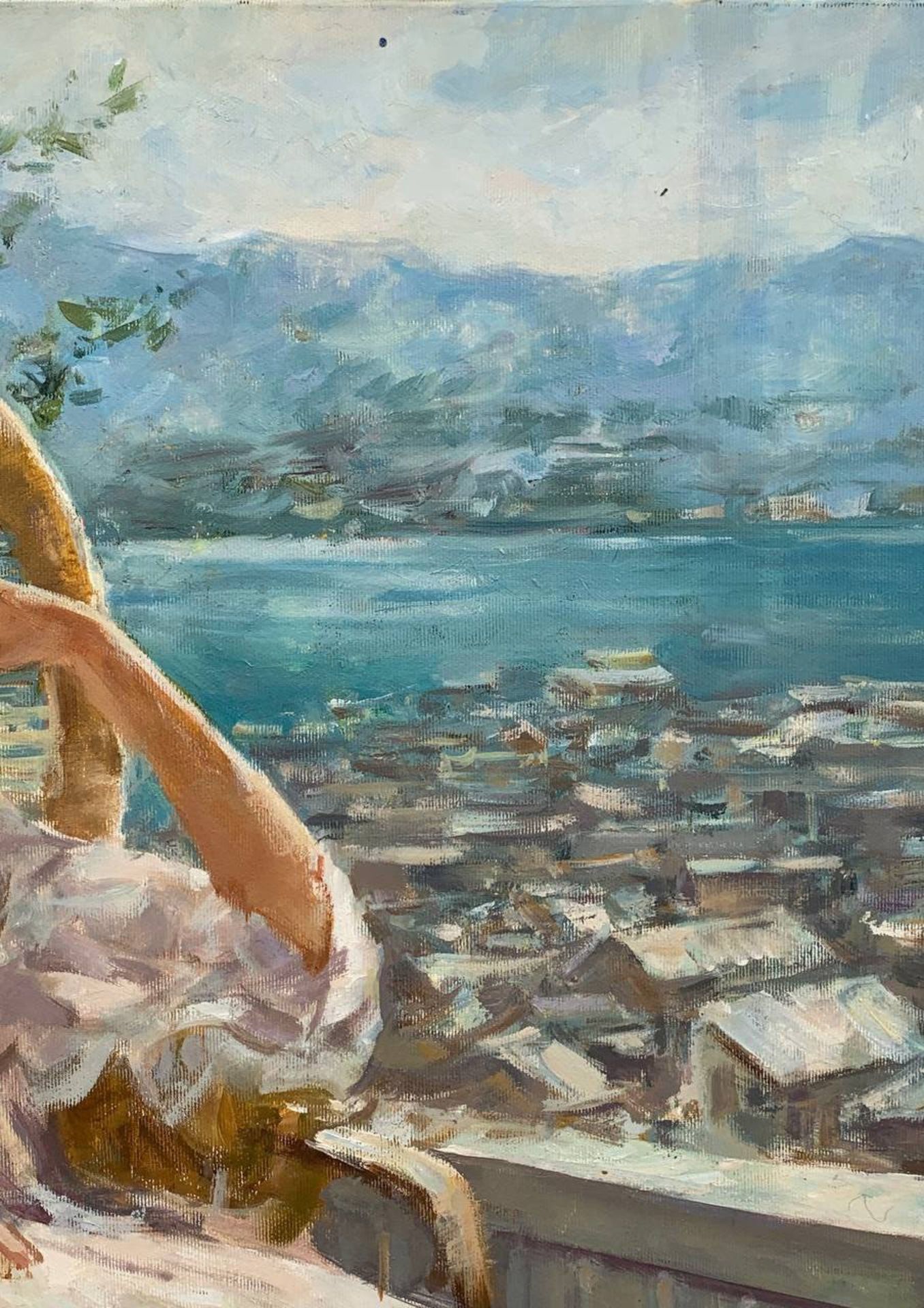 Oil painting By the window at noon Mikhailichenko Sergey Viktorovich. "№1559 *** ABOUT THIS PAINTING - Bild 4 aus 9