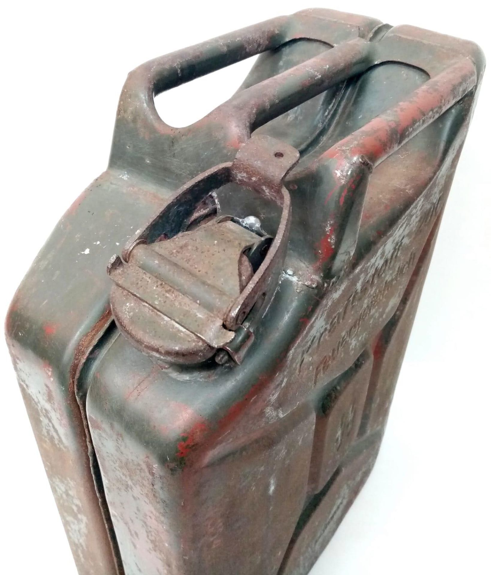 100% Genuine Waffen SS 20 Ltr. Jerry Can Made by Sandrik. This can was found in Normandy France. - Image 2 of 6