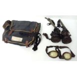 WW2 German Pferdegasmaske wz. 41. Horse Gas Mask Dated 1943 with original haversack and impossible