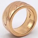 18K ROSE GOLD CHOPARD SPINNING RING. TOTAL WEIGHT 18.5G. SIZE P